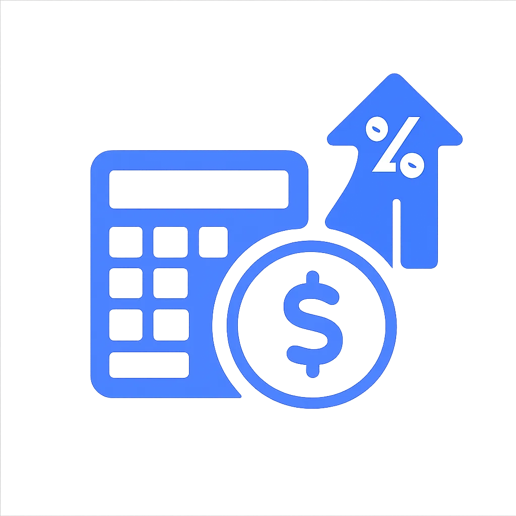 Profit control icon representing pricing margins and revenue management
